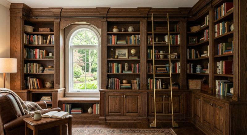 Built In Bookshelves Installation in Fairfax, VA