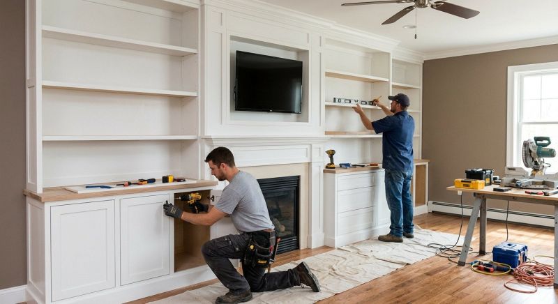Built In Tv Cabinetry in Winston Salem, NC