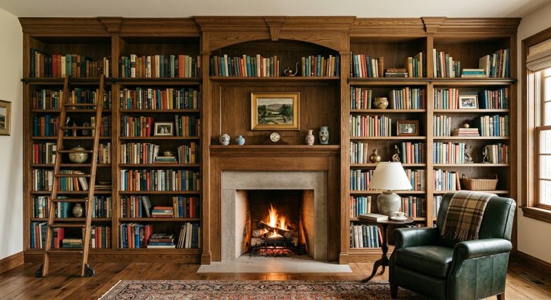 Fireplace Cabinet Installation in Annapolis, MD